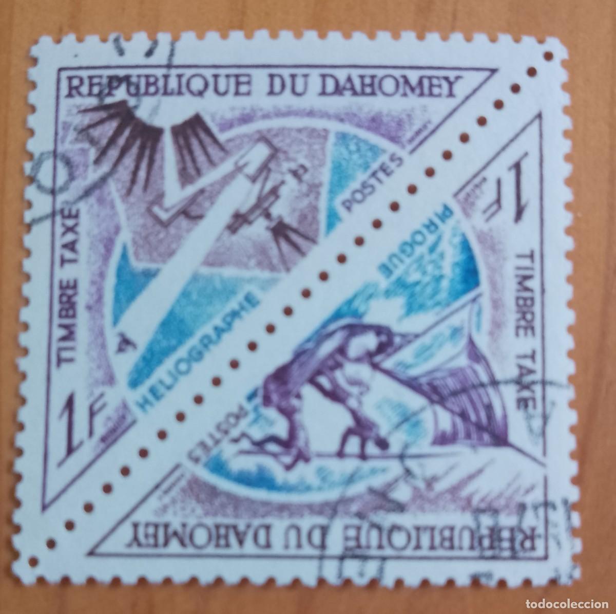 Sellos: DAHOMEY - V/F 1 F - TIMBRE, TAXA, A&Ntilde;O 1967 - HELI&Oacute;GRAFO, PIRAG&Uuml;ISMO - VER DESCRIPCI&Oacute;N