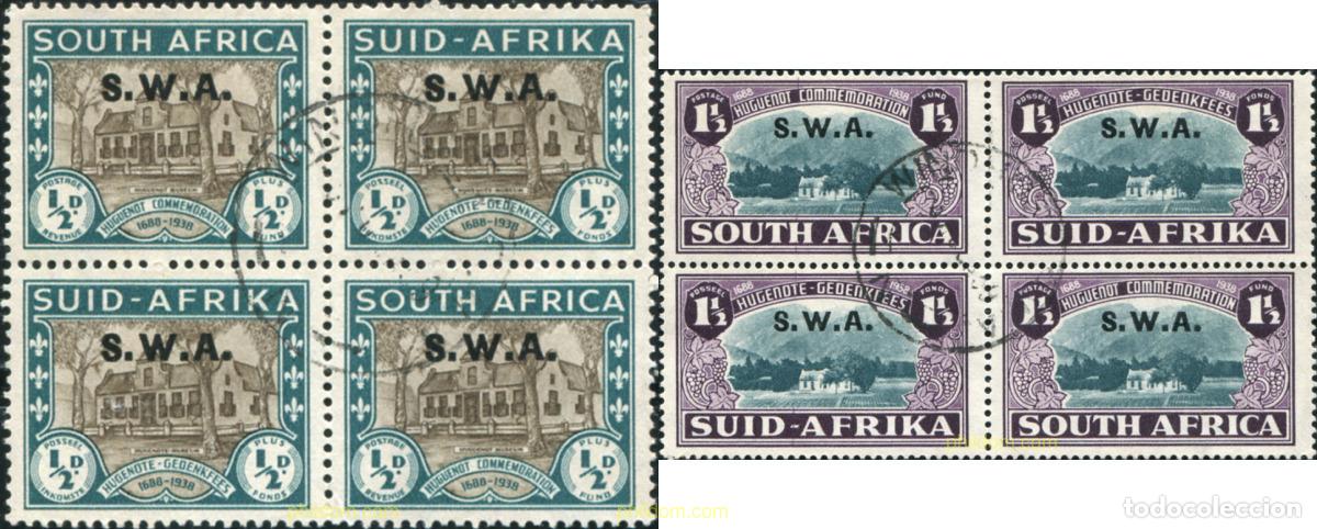 Sellos: 794683 USED SUR OESTE AFRICANO 1939 250 ANIVERSARIO DEL DESEMBARCO DE LOS PRIMEROS COLONOS