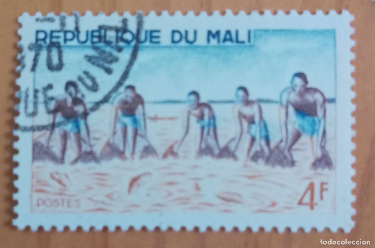 Sellos: REP&Uacute;BLICA DE MALI - V/F 4 F - PESCADORES - VER DESCRIPCI&Oacute;N.