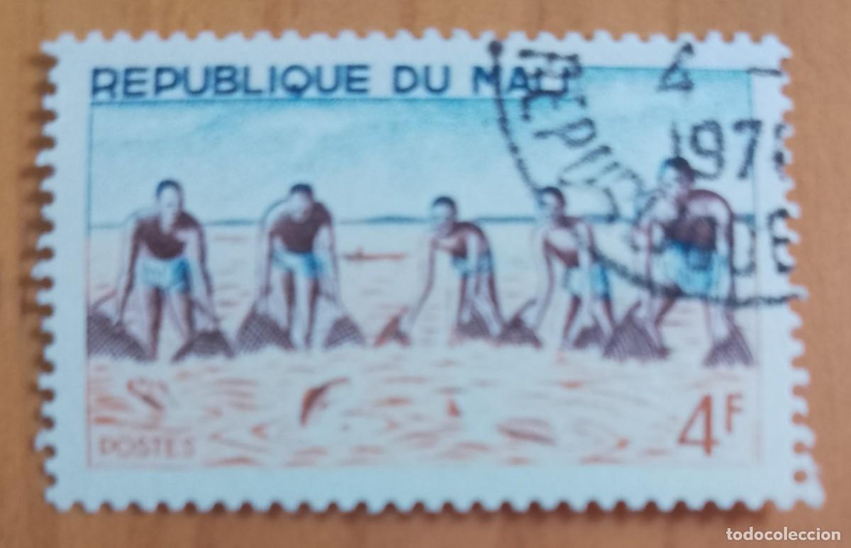 Sellos: REP&Uacute;BLICA DE MALI - V/F 4 F - PESCADORES - VER DESCRIPCI&Oacute;N.