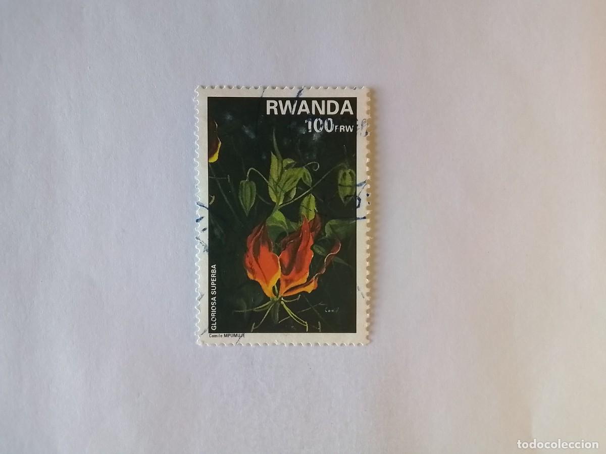 Timbres: A&Ntilde;O 1988 RUANDA SELLO USADO