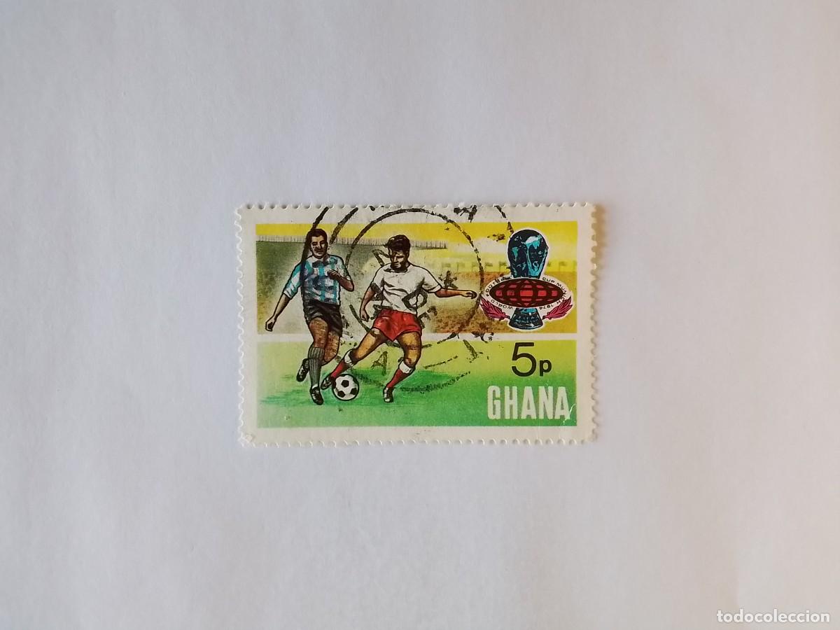 Timbres: A&Ntilde;O 1974 GHANA SELLO USADO