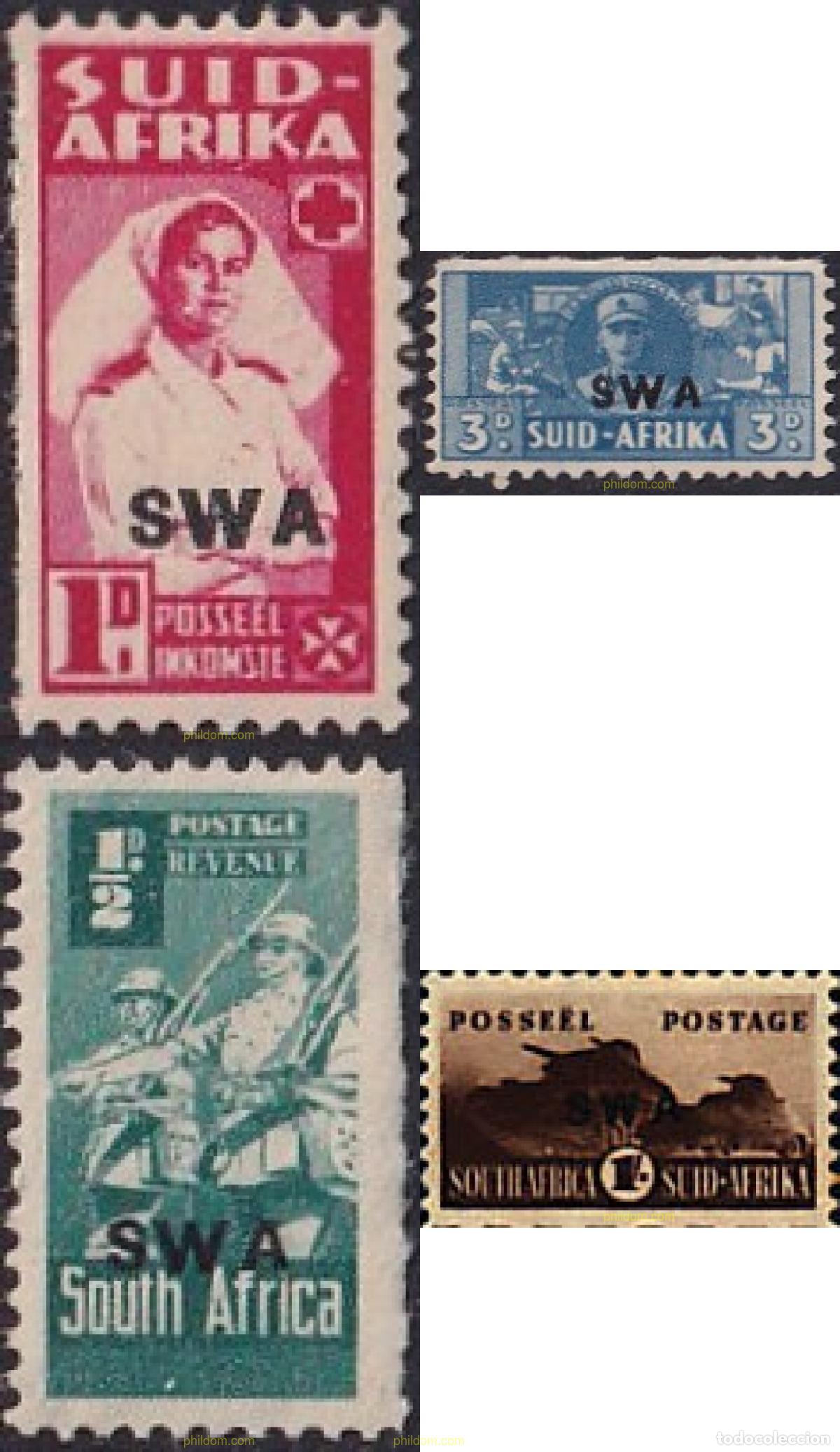 Sellos: 773832 MNH SUR OESTE AFRICANO 1942 SERIE BASICA
