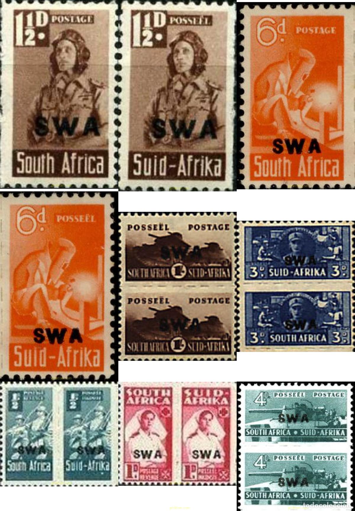 Sellos: 773835 MNH SUR OESTE AFRICANO 1942 SERIE BASICA