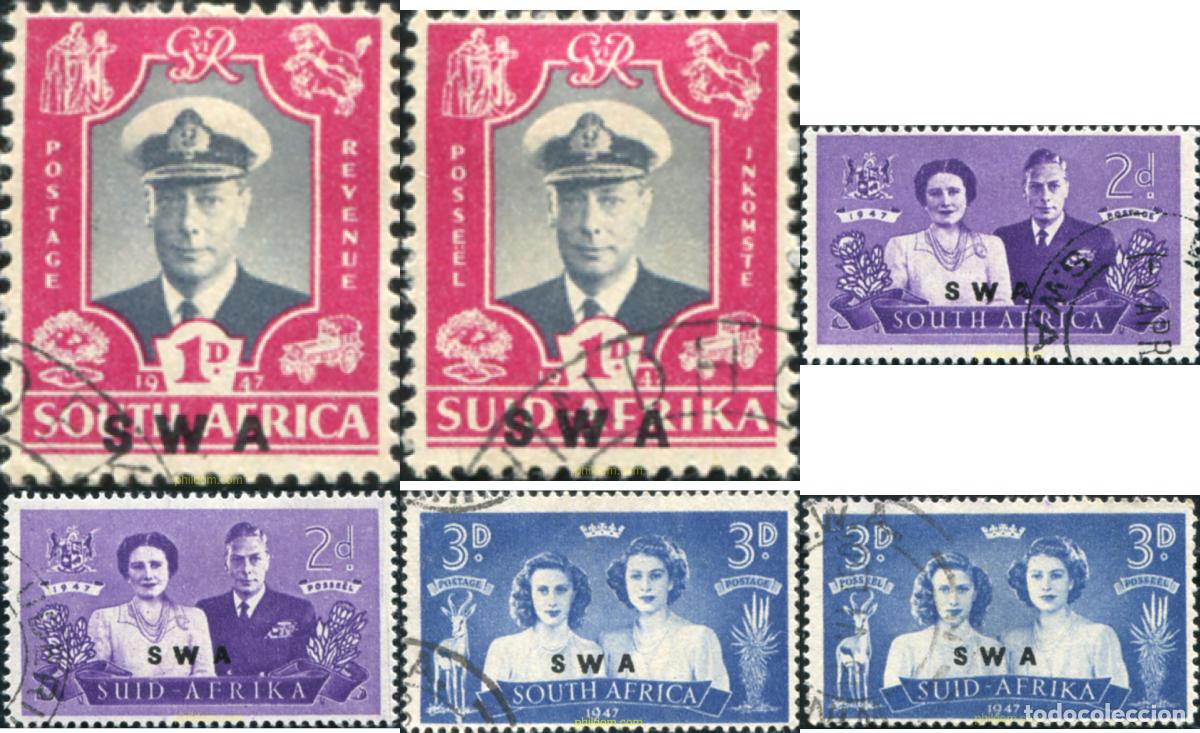 Sellos: 794694 USED SUR OESTE AFRICANO 1947 FAMILIA REAL