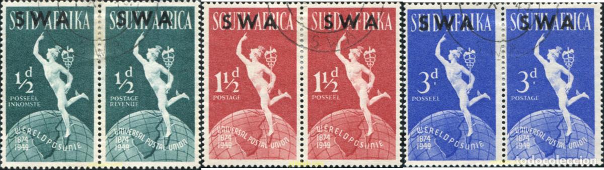 Sellos: 794698 USED SUR OESTE AFRICANO 1949 75 ANIVERSARIO DE LA UPU