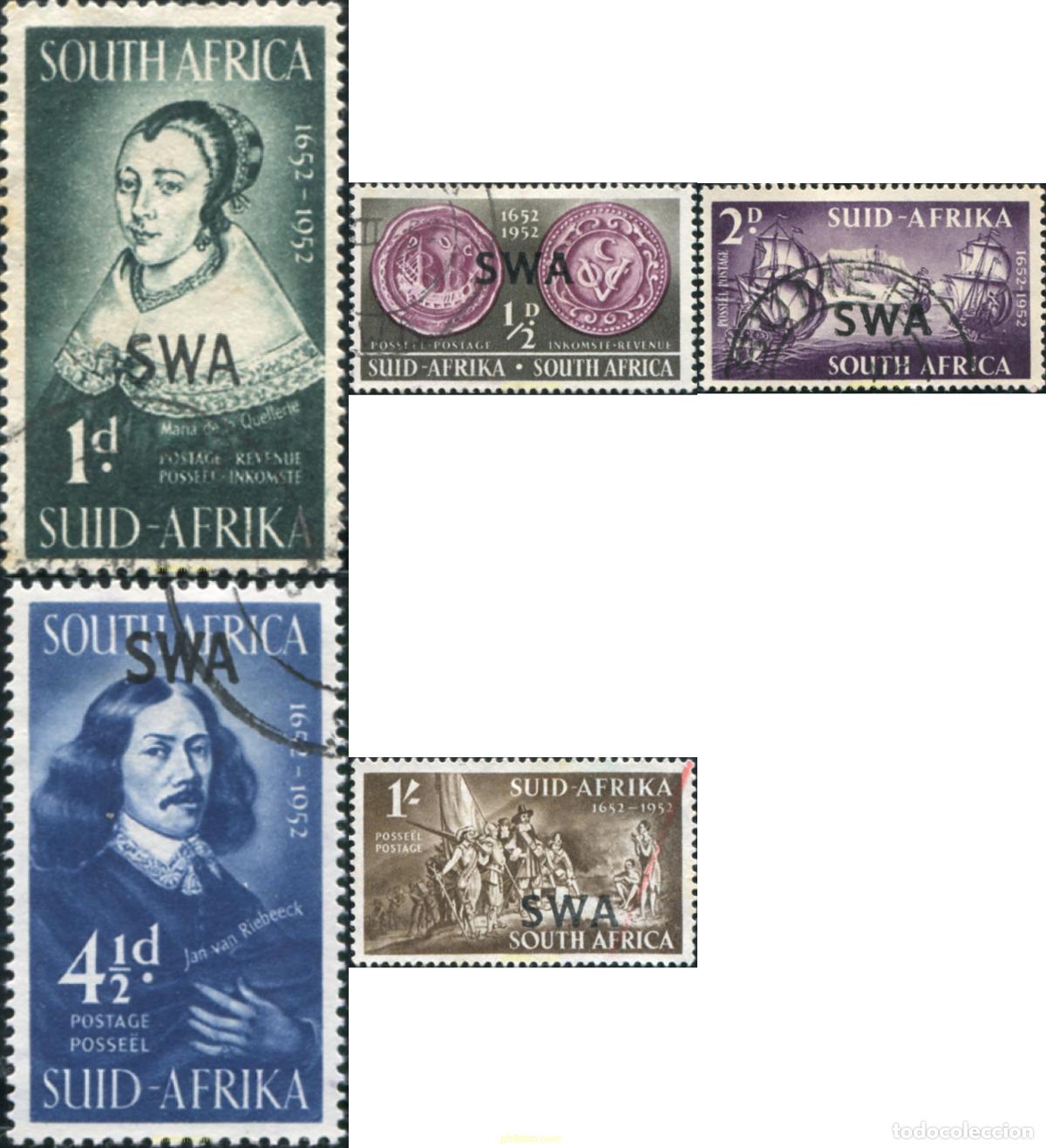 Sellos: 794704 USED SUR OESTE AFRICANO 1952 PERSONAJES