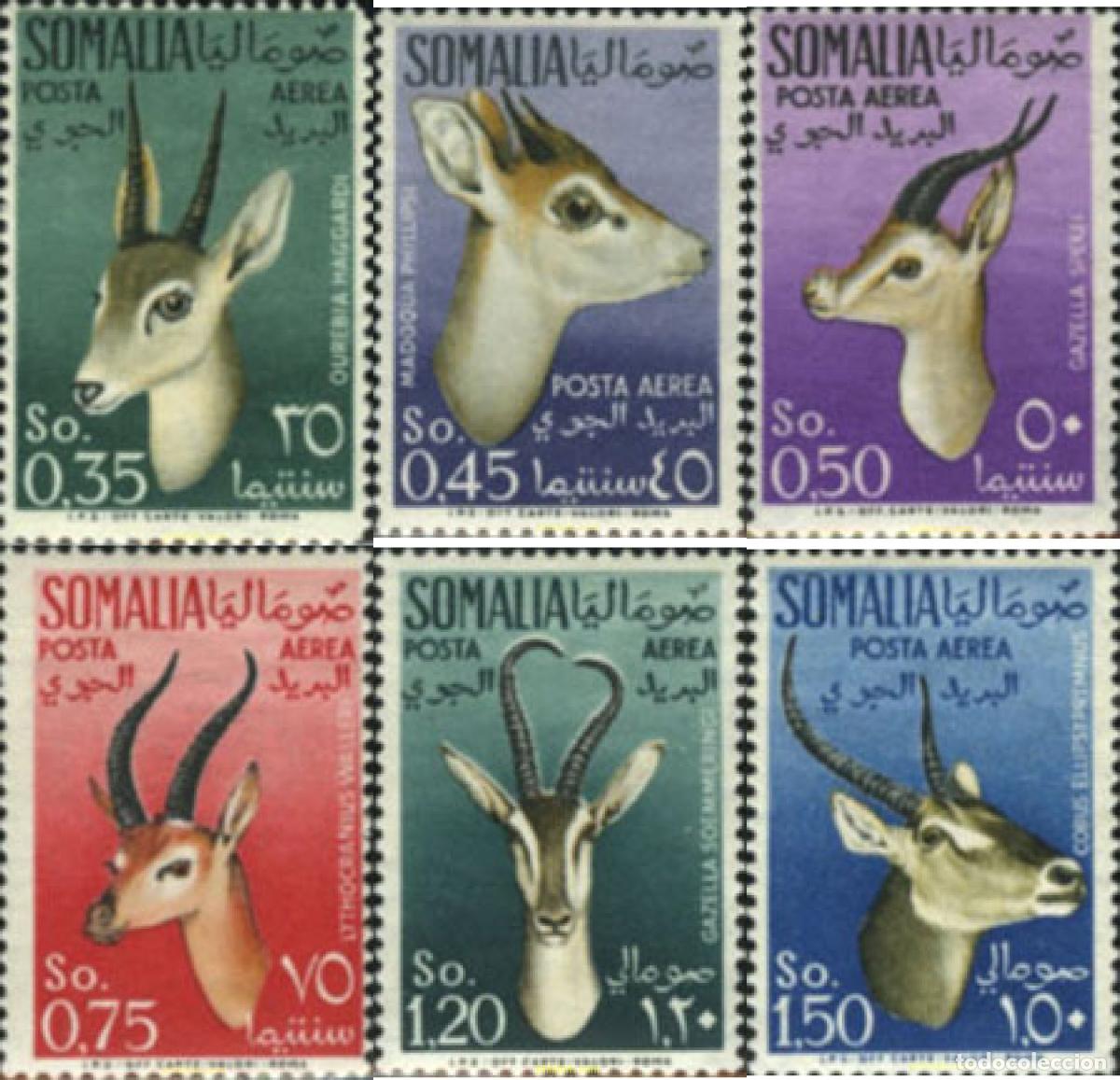 Sellos: 30311 MNH SOMALIA ITALIANA 1955 ANTILOPES