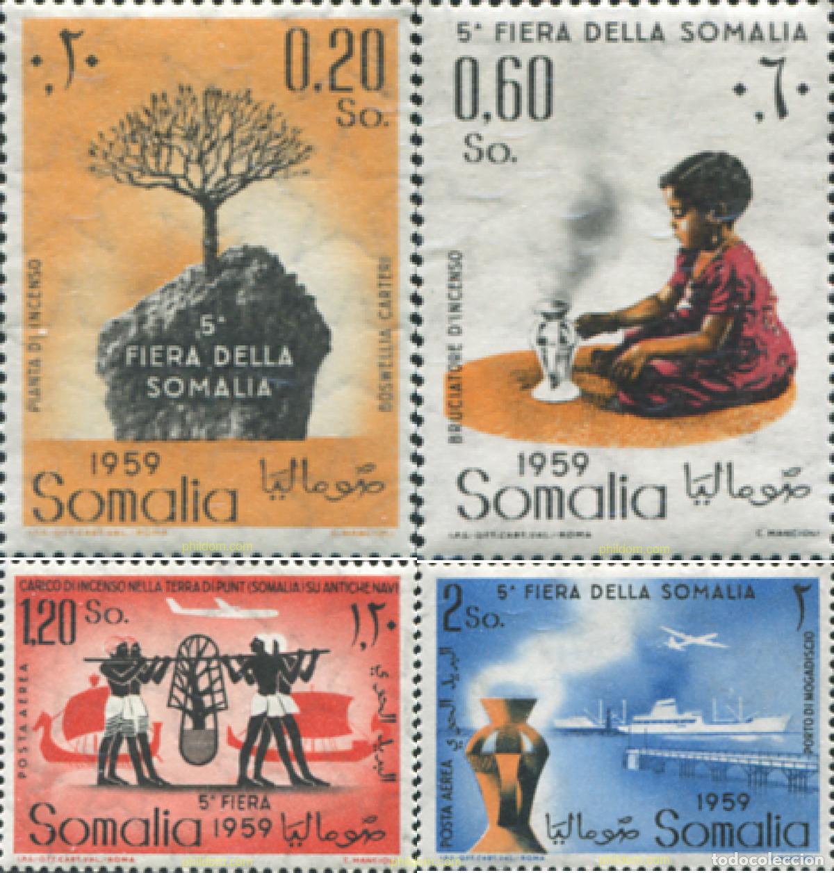 Sellos: 174018 MNH SOMALIA ITALIANA 1959 5 FERIA DE SOMALIA