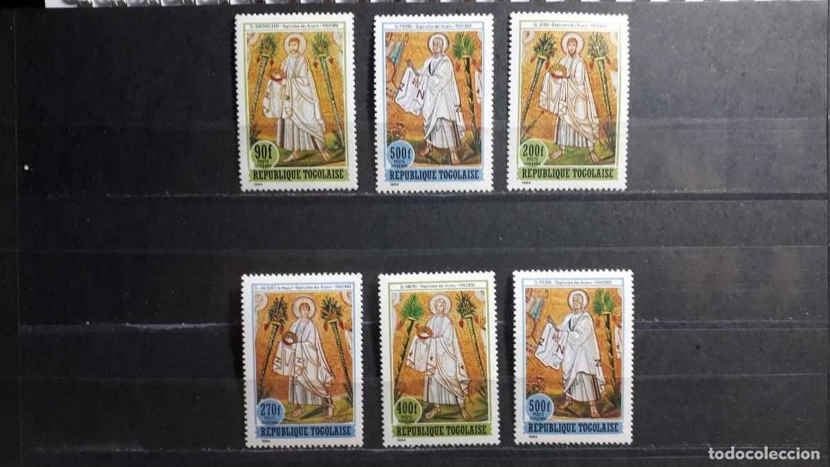 Sellos: TOGO. A&Ntilde;O 1985. **. YVERT a&eacute;reo 538/43