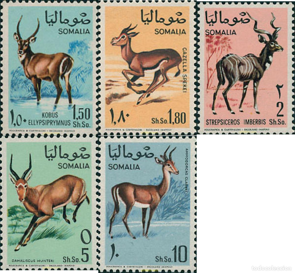 Sellos: 30247 MNH SOMALIA 1968 ANTILOPES Y GACELAS