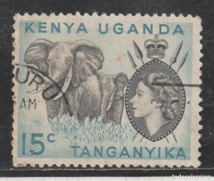 Sellos: KENYA- UGANDA - TANGANIKA // YVERT 95 A // 1954-58 ... USADO