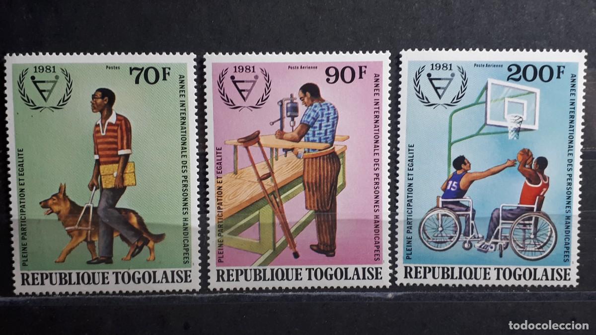 Sellos: TOGO. A&Ntilde;O 1981. **. YVERT 1062. A&eacute;reo 462/3