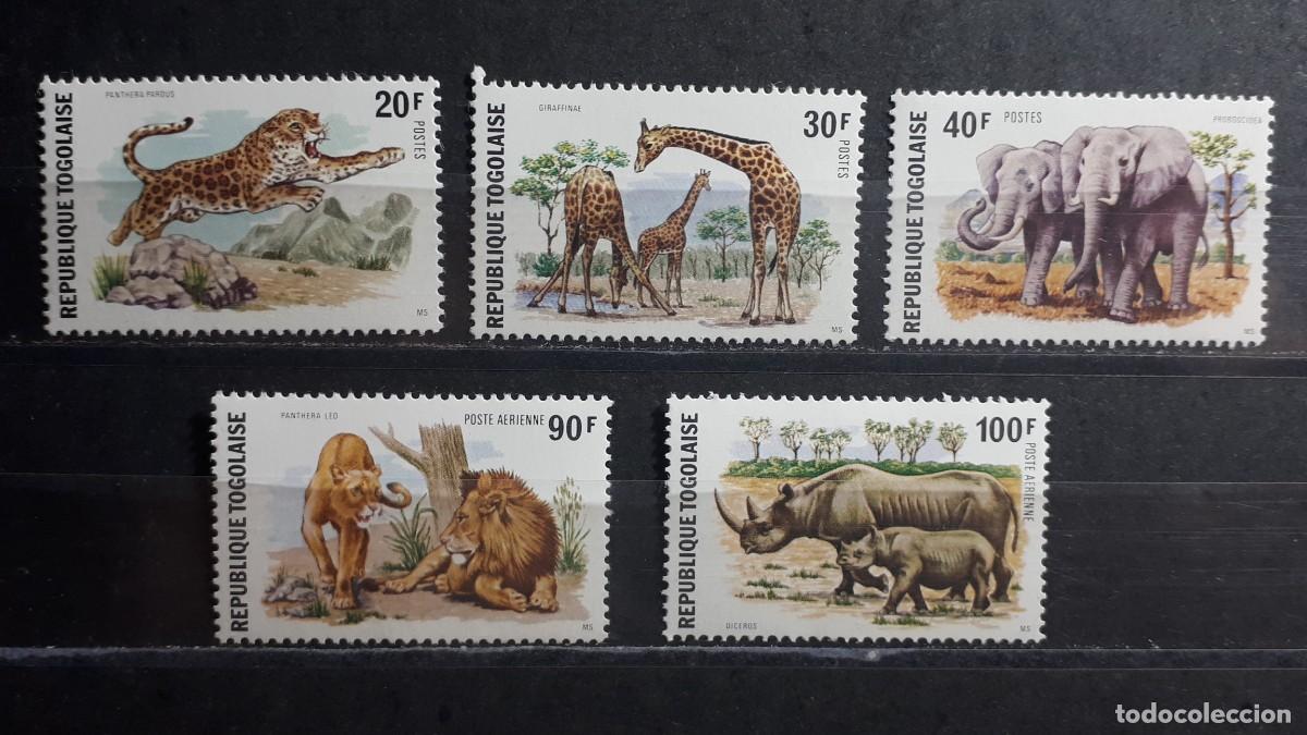 Sellos: TOGO. A&Ntilde;O 1974. **. YVERT 815/7. A&eacute;reo 235/6