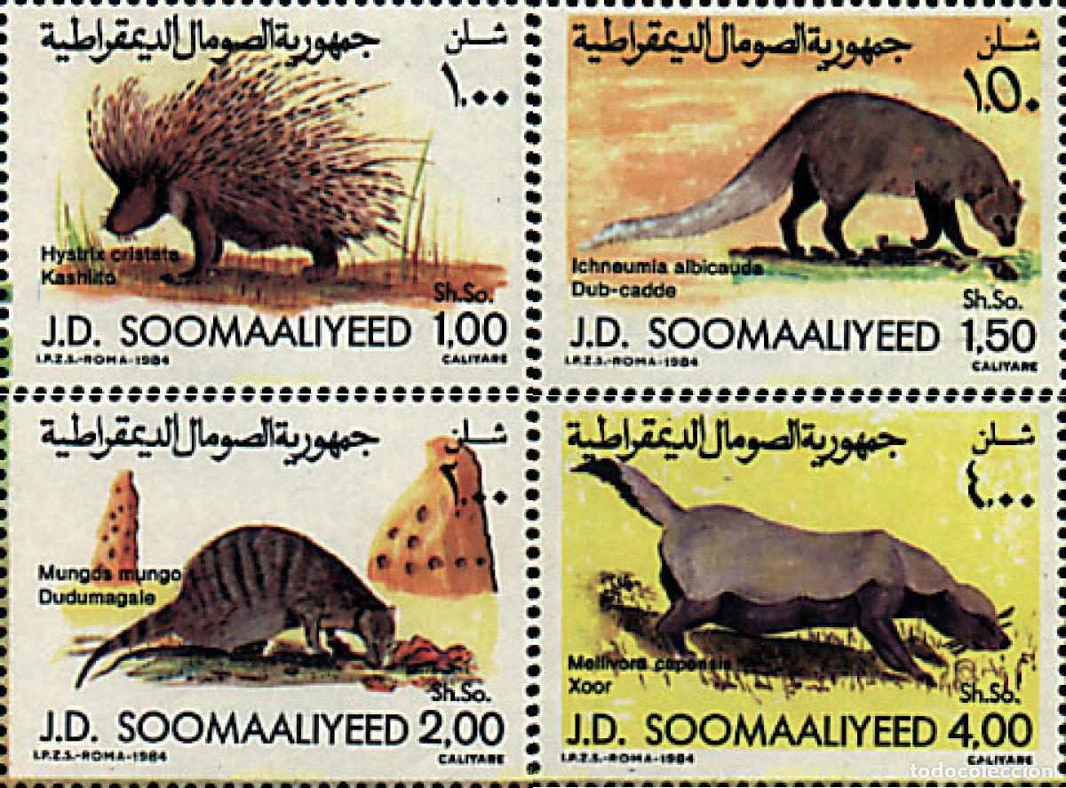 Sellos: 30256 MNH SOMALIA 1984 MAMIFEROS DE SOMALIA
