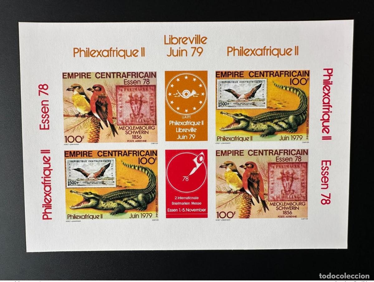Sellos: Rep&uacute;blica Centroafricana 1978 Mi. 576 - 577 Philexfrique Libreville 79 Bird Luxury Evento
