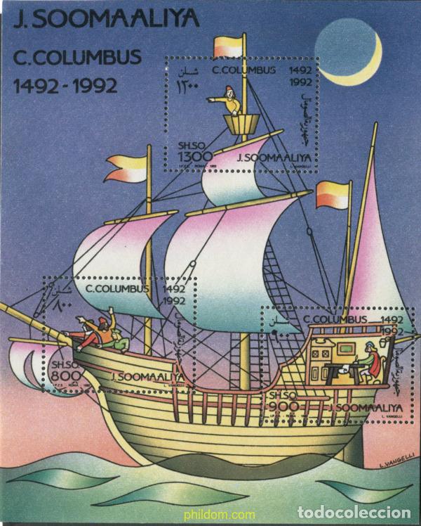 Sellos: 699030 MNH SOMALIA 1992 500 ANIVERSARIO DEL DESCUBRIMIENTO DE AMERICA