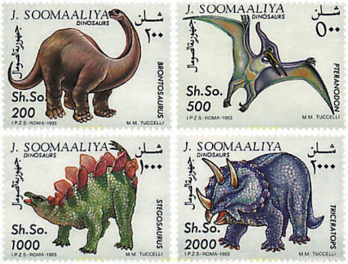 Sellos: 28346 MNH SOMALIA 1993 FAUNA PREHISTORICA