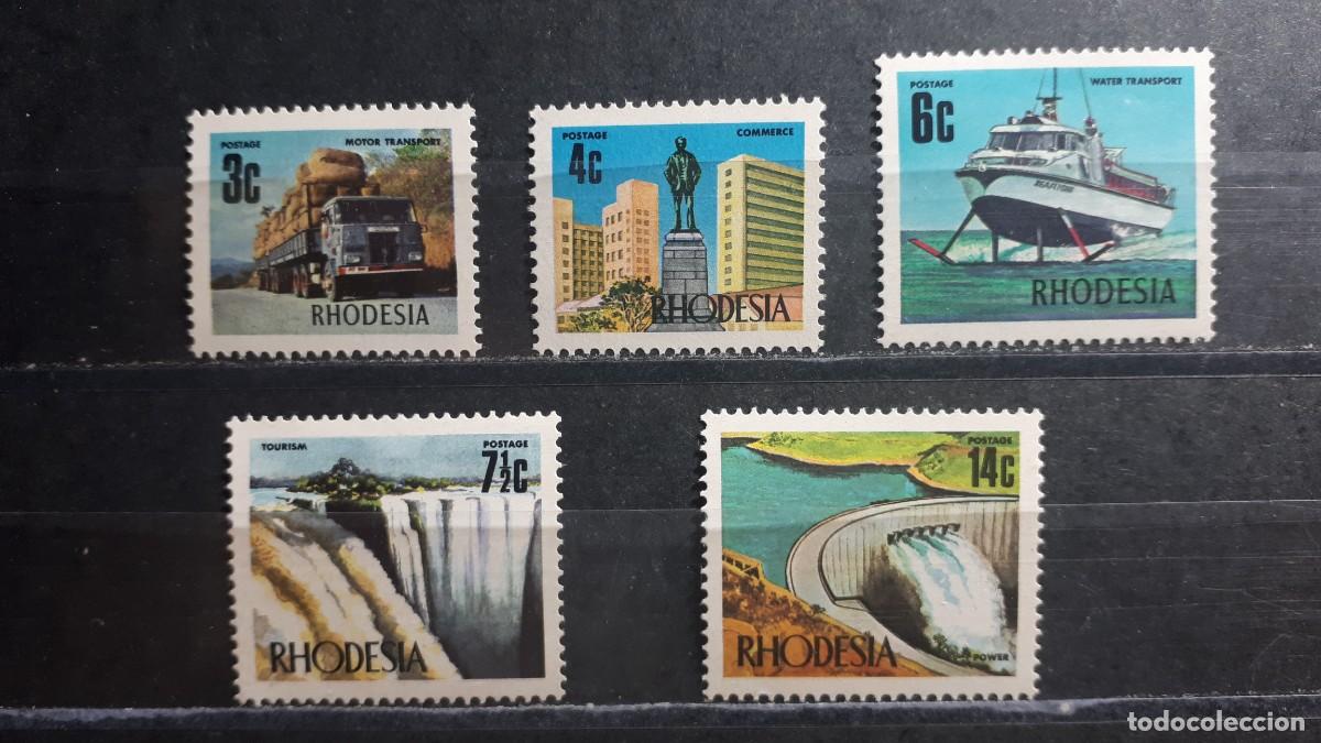 Sellos: RHODESIA. A&Ntilde;O 1973. **. YVERT 220/4