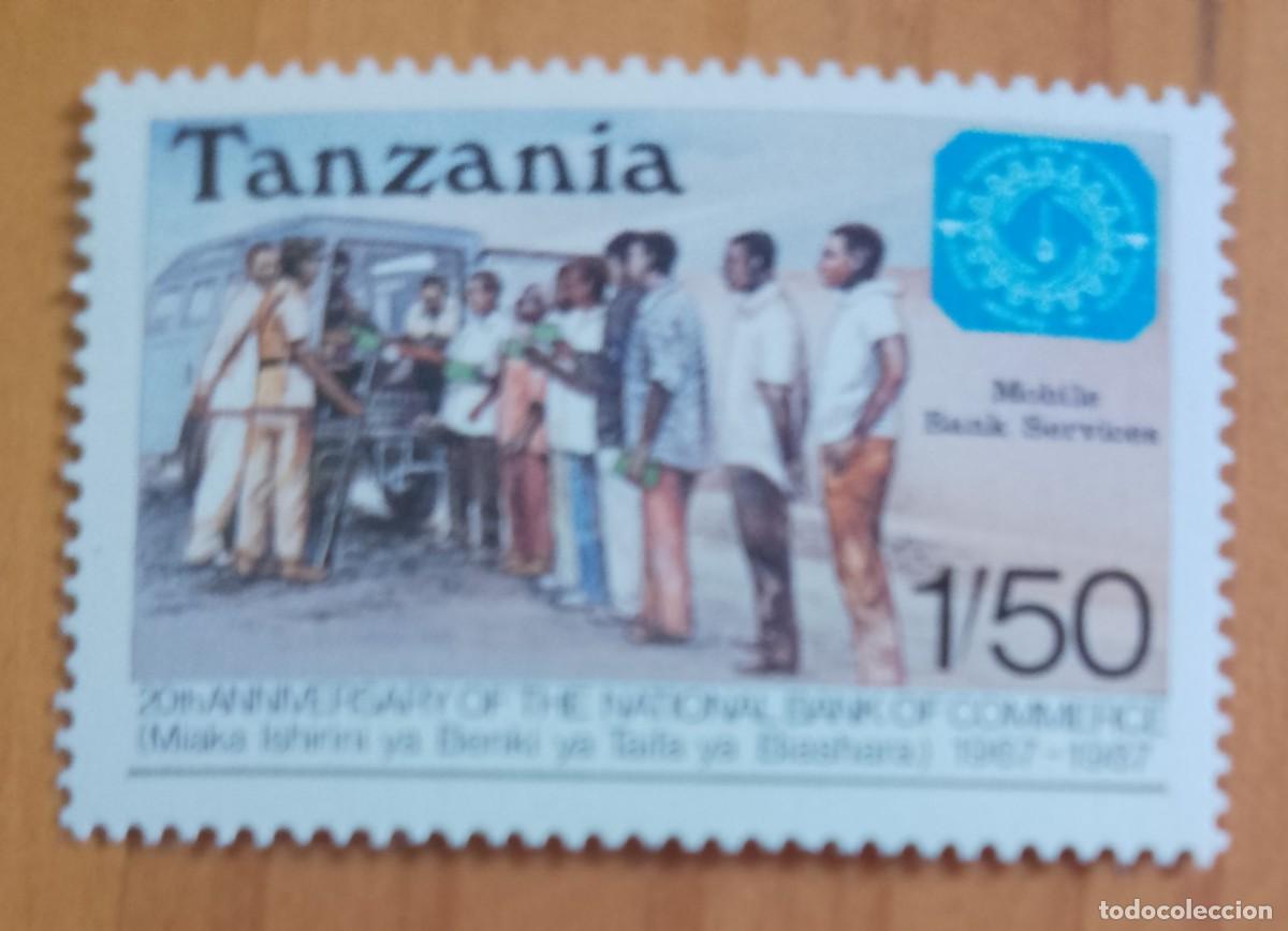 Sellos: TANZANIA - V/F 1,50 - SERVICIOS DE BANCO M&Oacute;VIL - VER DESCRIPCI&Oacute;N.