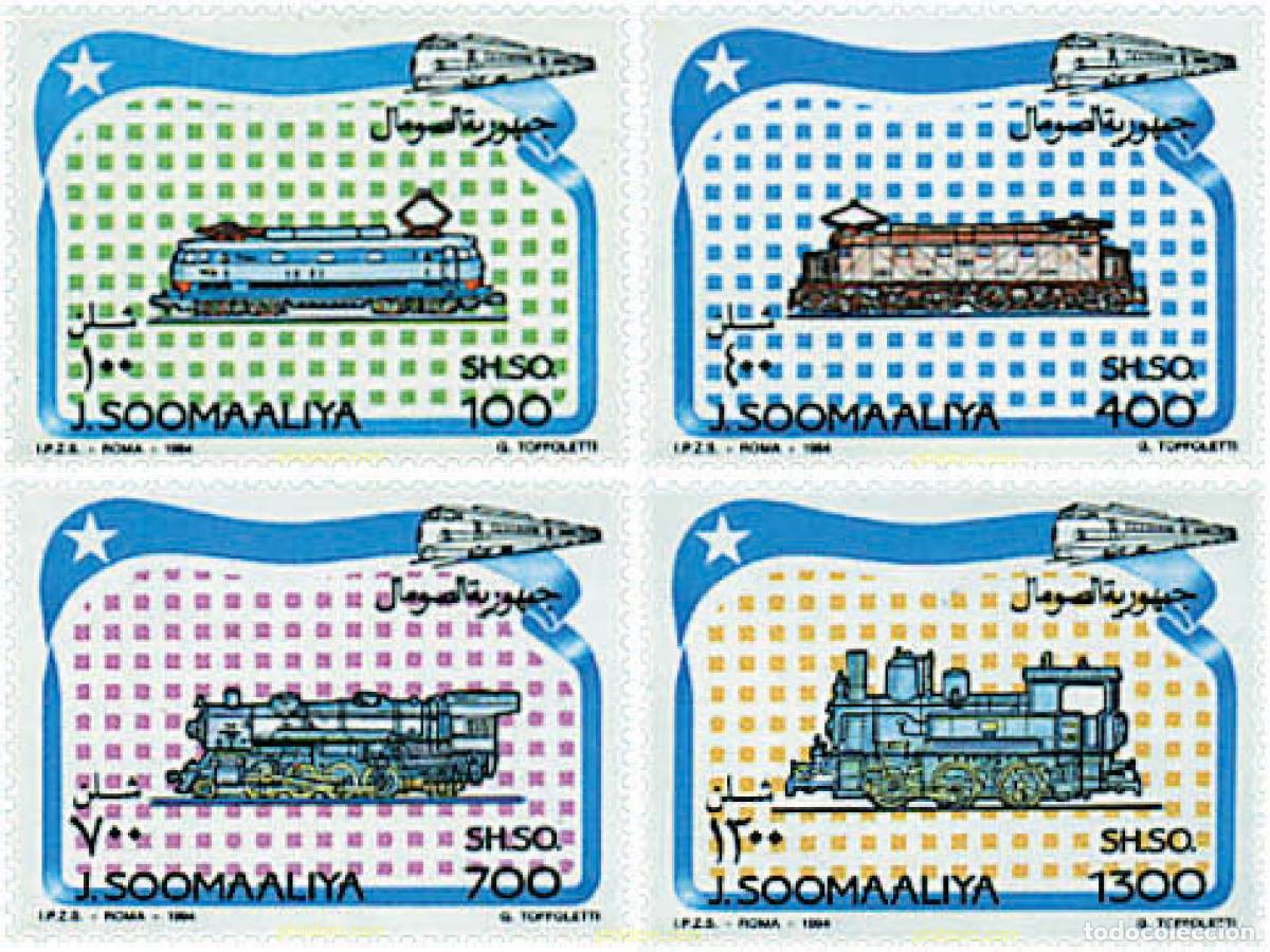 Sellos: 58939 MNH SOMALIA 1994 LOCOMOTORAS