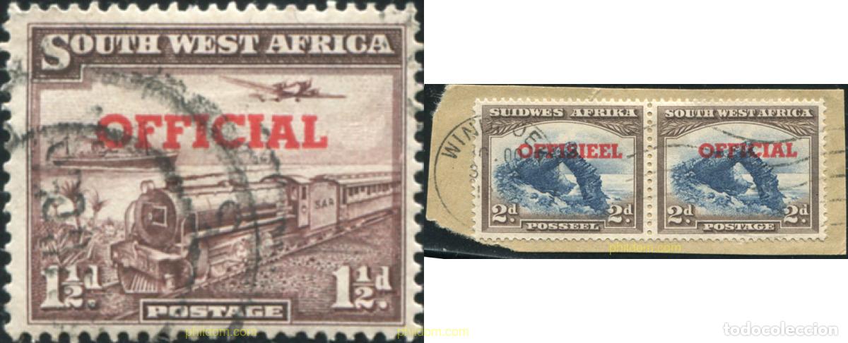 Sellos: 794845 USED SUR OESTE AFRICANO 1951 SERIE BASICA
