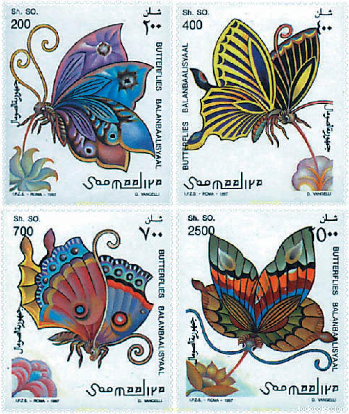 Sellos: 100224 MNH SOMALIA 1997 MARIPOSAS DECORATIVAS