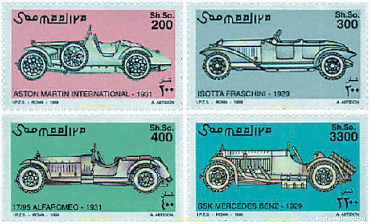 Sellos: 76656 MNH SOMALIA 1999 AUTOMOVILES ANTIGUOS