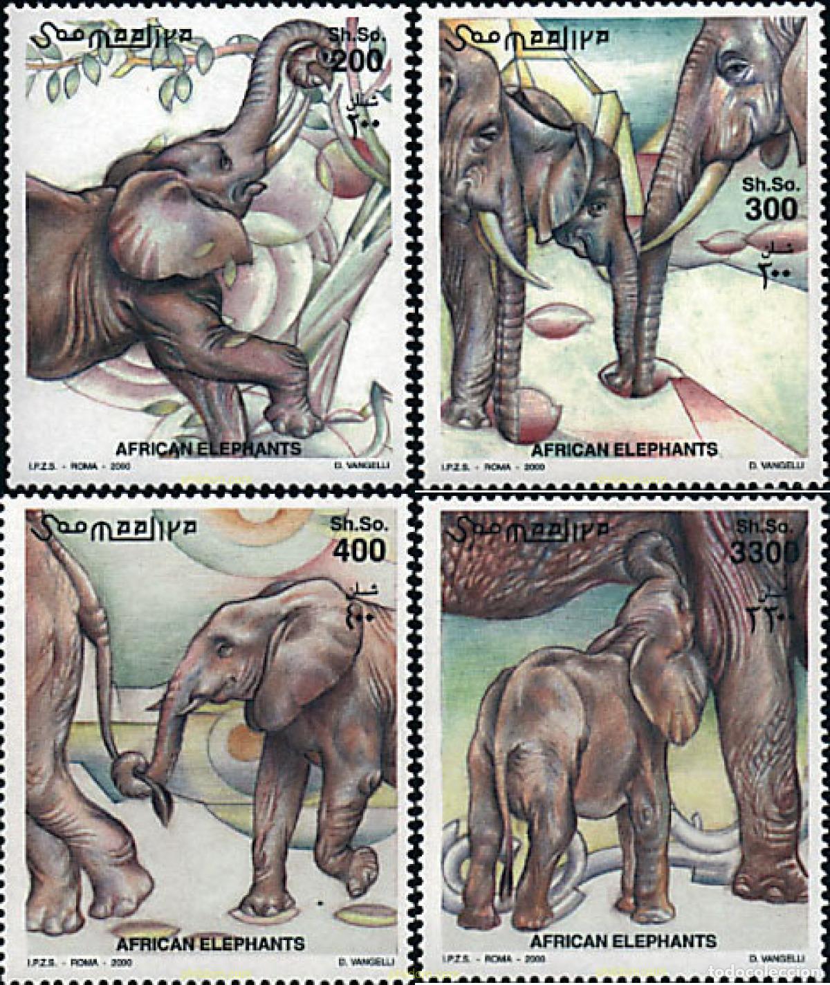 Sellos: 76672 MNH SOMALIA 2000 ELEFANTES