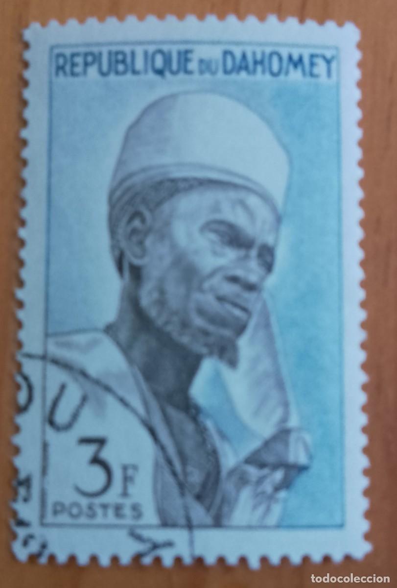 Sellos: DAHOMEY - V/F 3 F - A&Ntilde;O 1963 - IND&Iacute;GENA