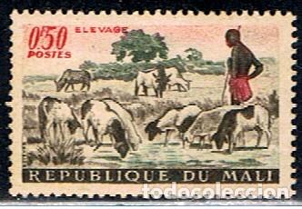Sellos: MALI // YVERT 16 // 1961 ... NUEVO con rastro de fijasellos