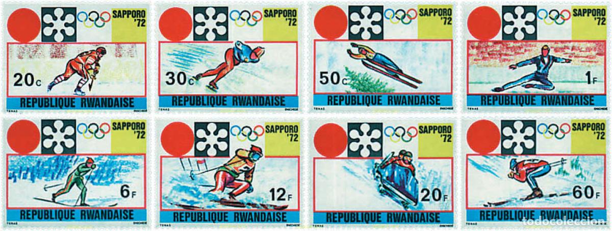 Sellos: 71978 MNH RUANDA 1972 11 JUEGOS OLIMPICOS DE INVIERNO SAPPORO 1972