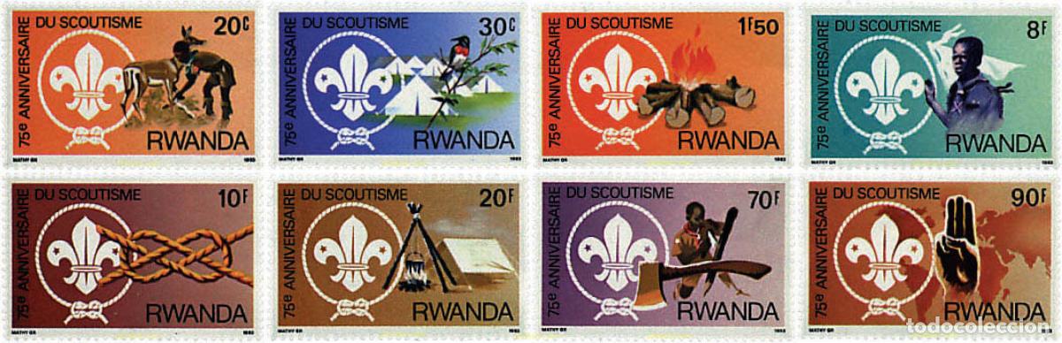 Sellos: 56631 MNH RUANDA 1983 75 ANIVERSARIO DEL ESCULTISMO