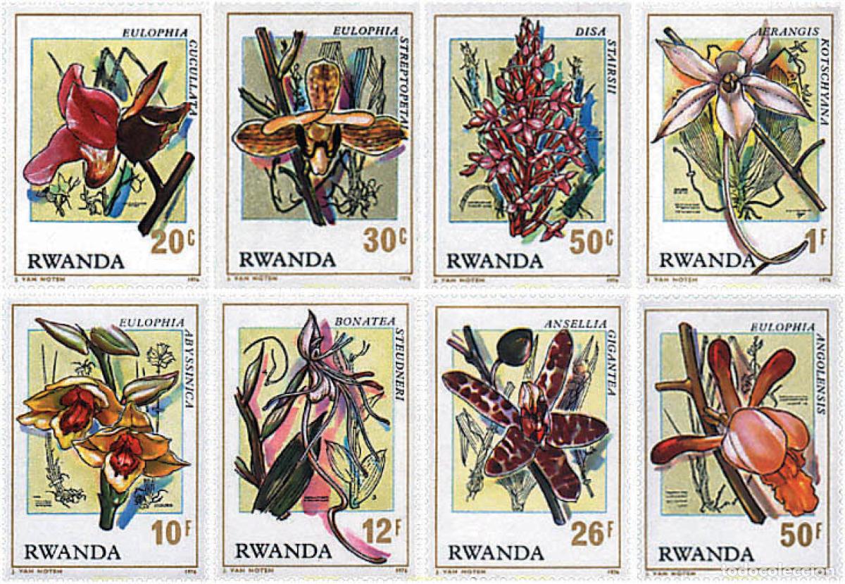 Sellos: 96119 MNH RUANDA 1976 ORQUIDEAS
