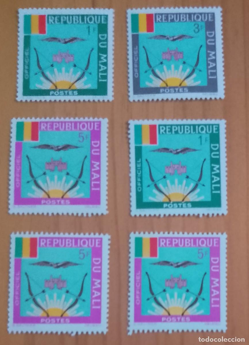 Sellos: MALI - LOTE CON 6 SELLOS DEL CORREO OFICIAL