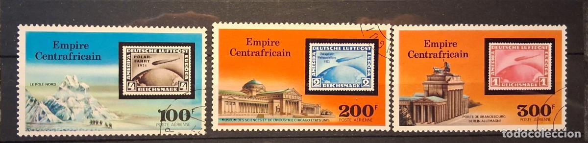 Sellos: IMPERIO CENTROAFRICANO, 1977, CAT.YT.PA.167/PA.169.