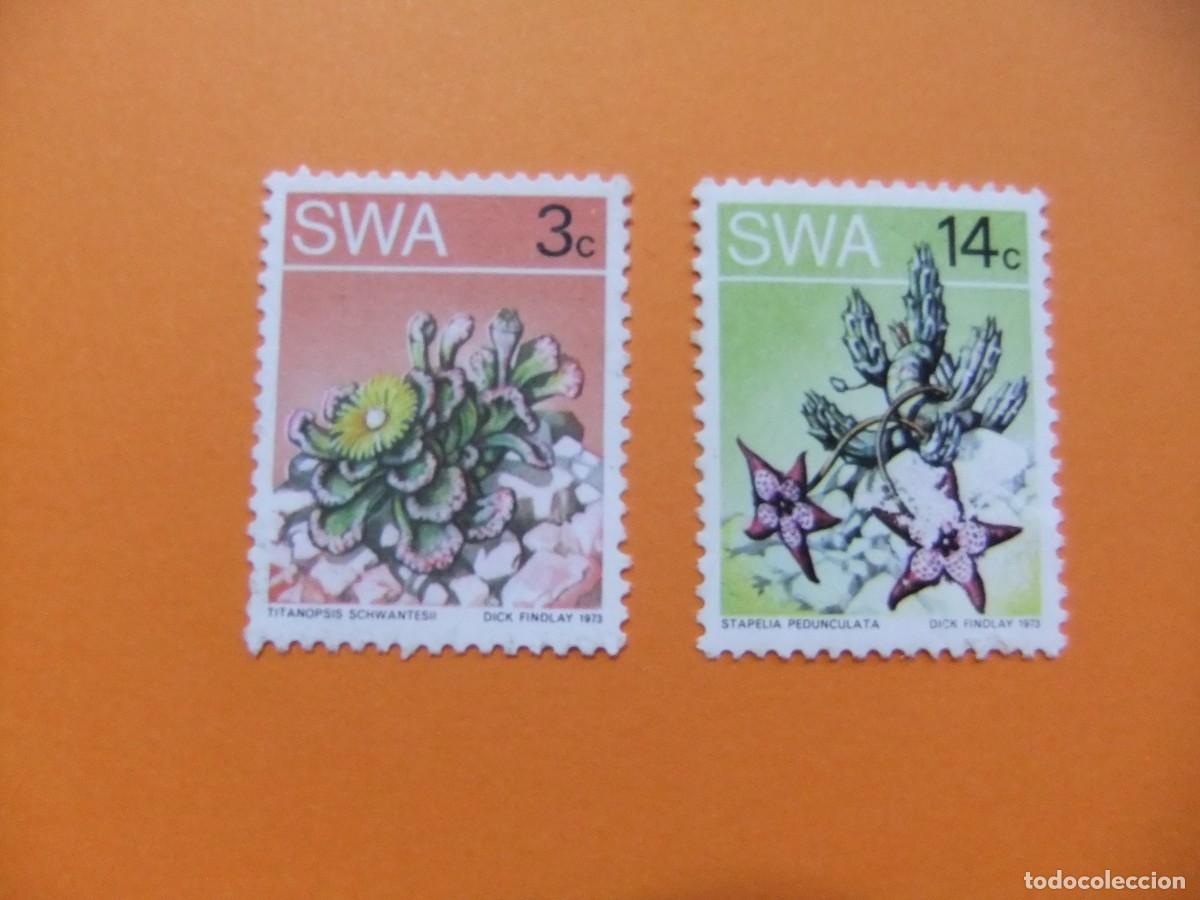 Sellos: 48 SWA SUIDWES AFRIKA - SOUTH WEST AFRICA 1973 / YVERT 320 + 327 MH