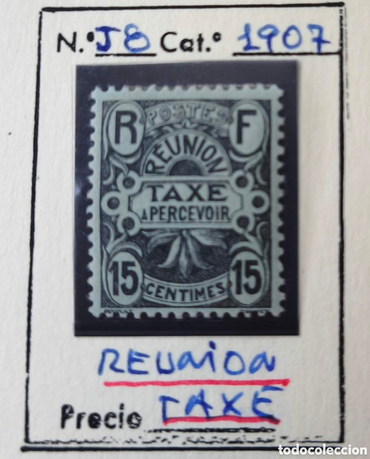 Sellos: Reuni&oacute;n. 1907. Tasas