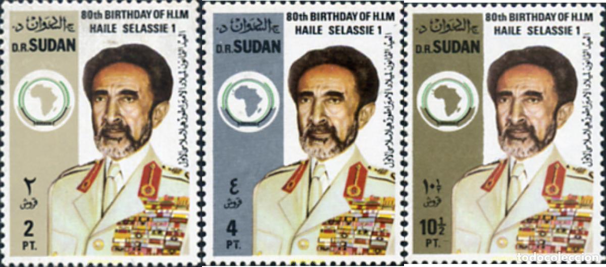 Sellos: 363304 MNH SUDAN 1973 80 ANIVERSARIO DEL NACIMIENTO DEL KAISER HAILE SELASSIE