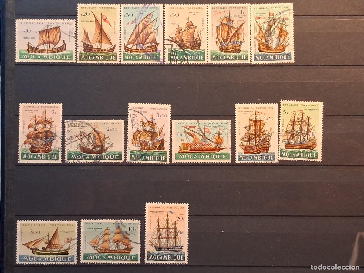 Sellos: MOZAMBIQUE, LOTE DE 1963, CAT.YT.490/508, FALTAN 5 VALORES.