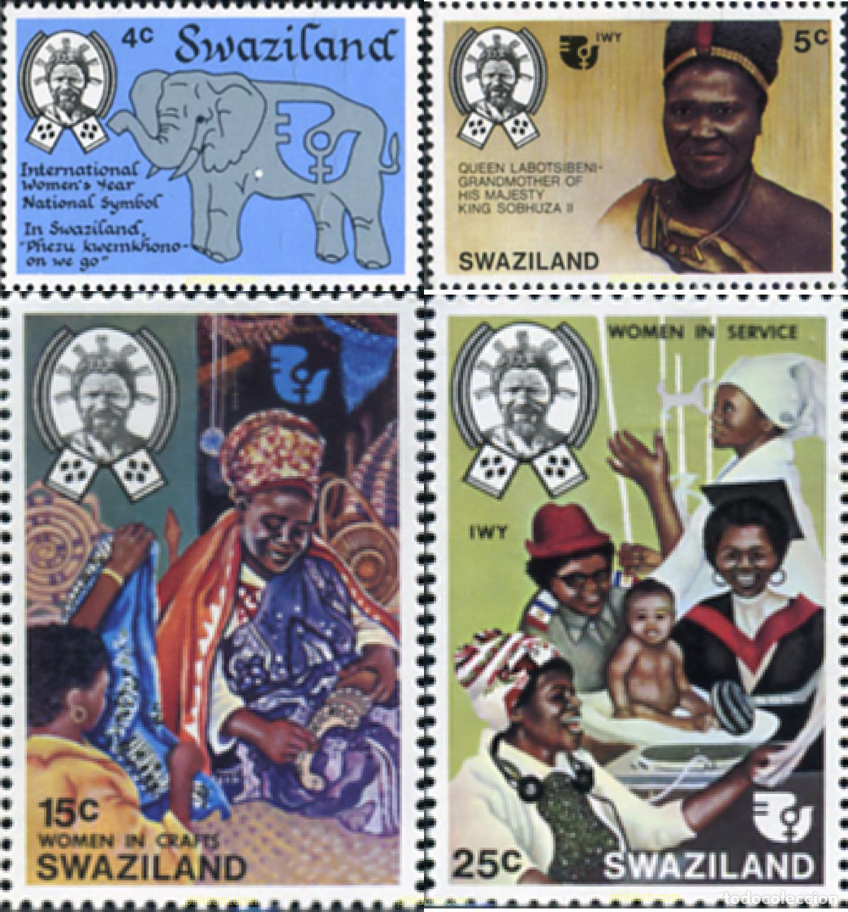 Sellos: 29656 MNH SWAZILANDIA 1975 A&Ntilde;O INTERNACIONAL DE LA MUJER