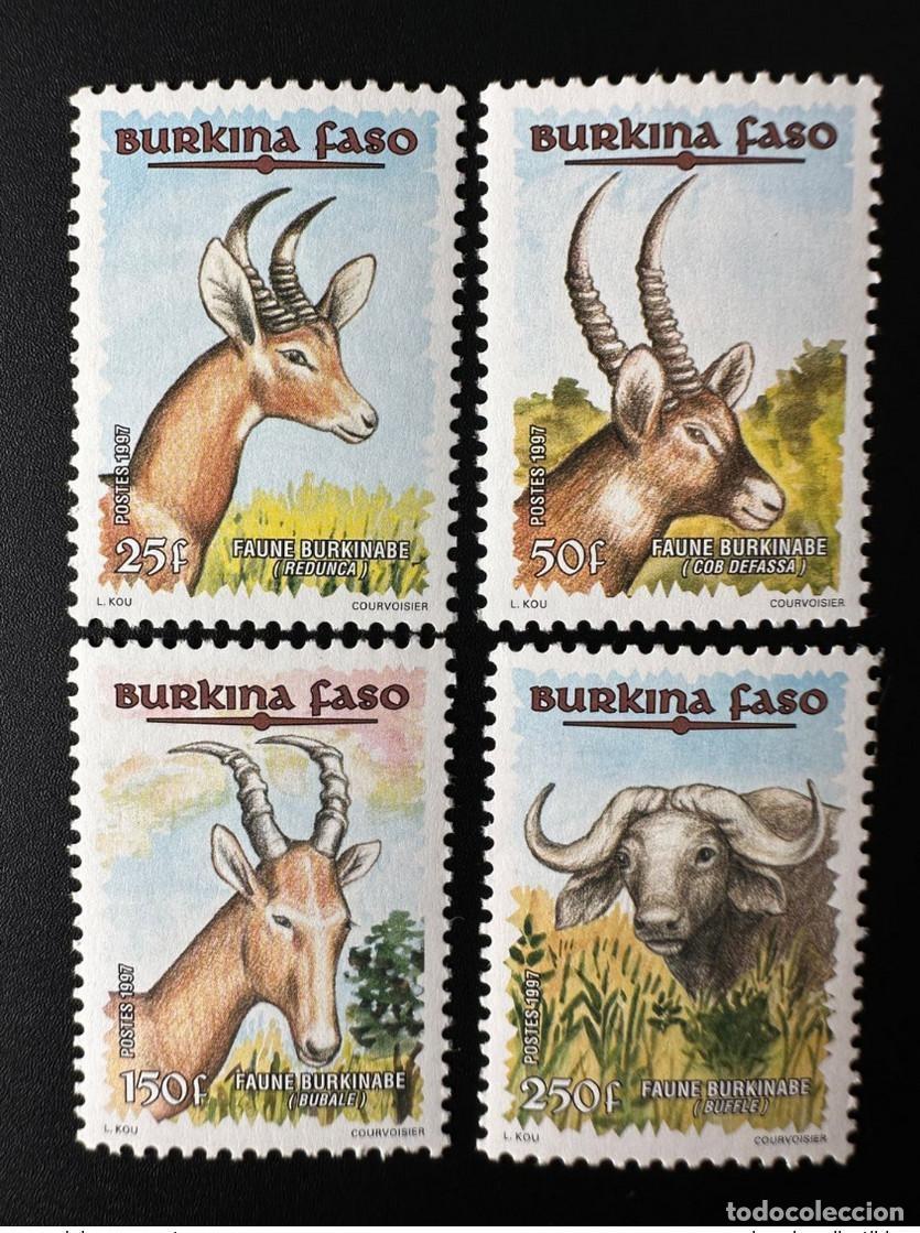 Sellos: Burkina Faso 1997 Mi. 1449 - 1452 Fauna burkinabe Wildlife RARE 4 val.