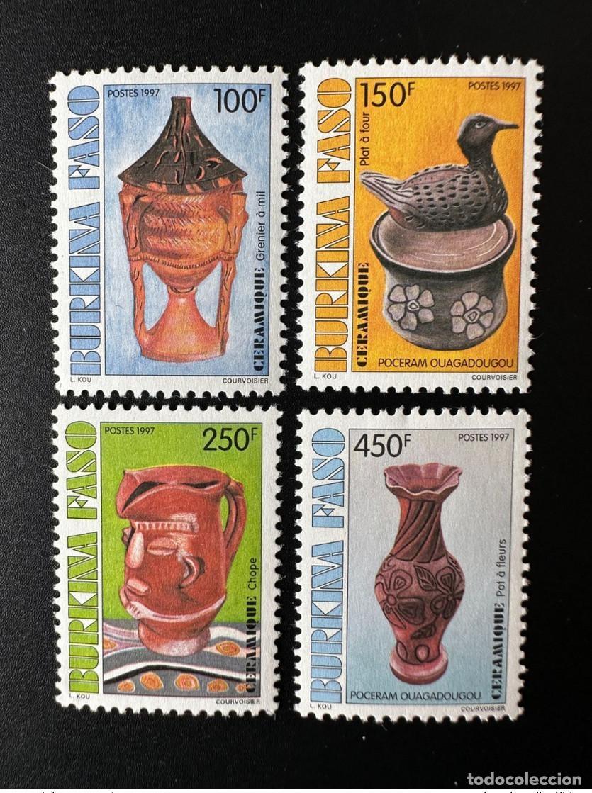 Sellos: Burkina Faso 1997 Mi. 1458 - 1461 Cer&aacute;mica artesanal Artesan&iacute;a