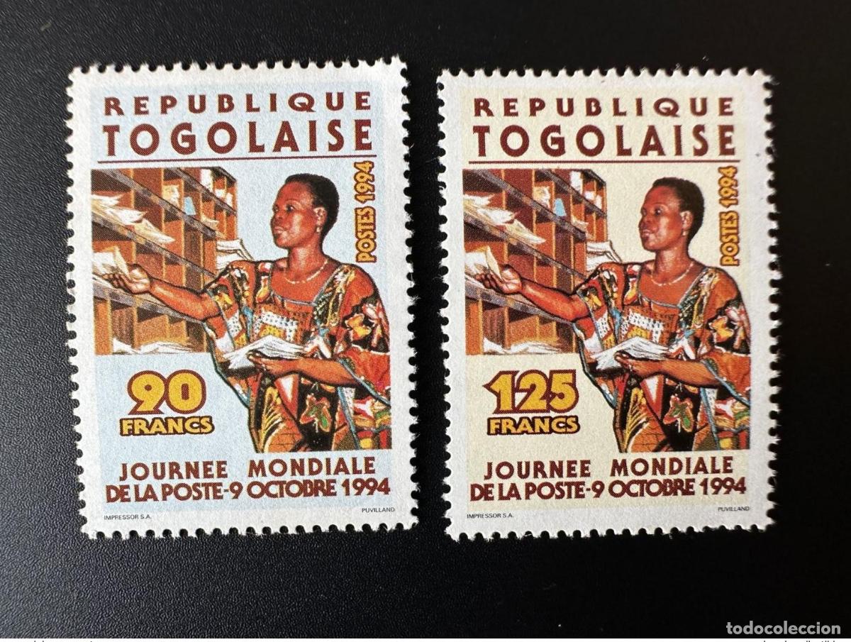 Sellos: Togo 1994 Mi. 2202 - 2203 D&iacute;a Mundial del Correo 9 de octubre