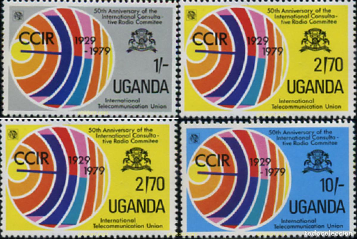 Sellos: 297727 MNH UGANDA 1979 50 ANOVERSARIO DEL COMITE CONSULTIVO INTERNACIONAL DE RADIOCOMUNICACION