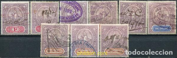 Sellos: 795151 USED CABO DE BUENA ESPERANZA 1898 SELLOS FISCALES