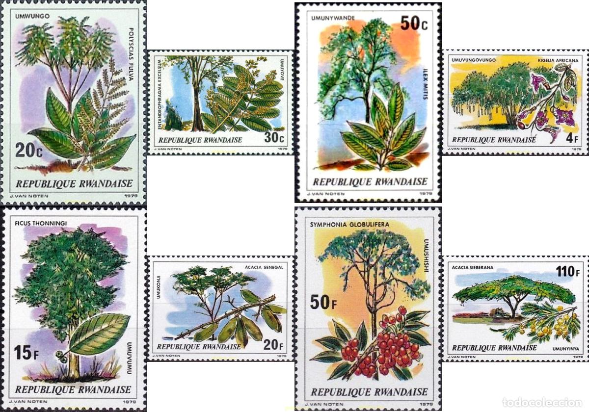 Sellos: 56539 MNH RUANDA 1979 ARBOLES