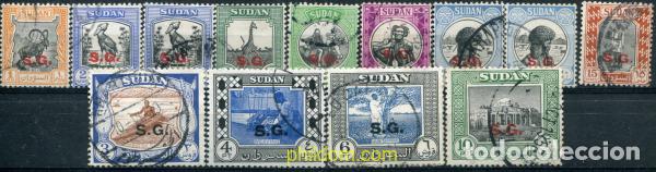 Sellos: 773975 USED SUDAN 1951 SERIE BASICA SOBRECARGADOS