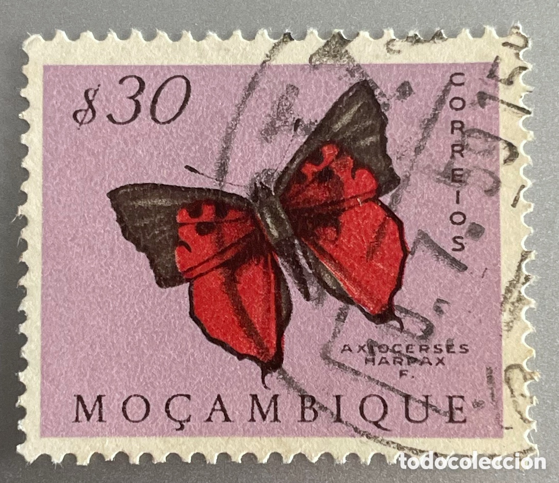 Sellos: Mozambique. Polillas y mariposas. 1953
