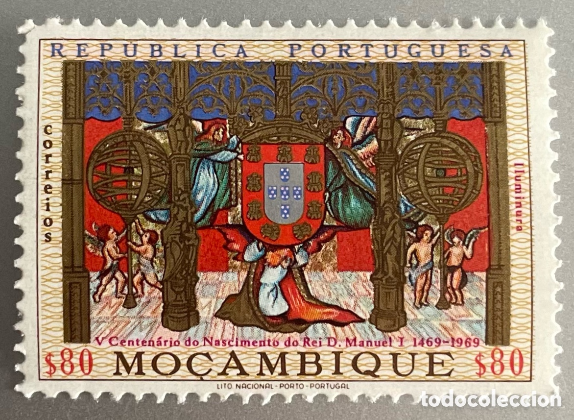 Sellos: Mozambique. Centenario Rey Manuel I. 1969